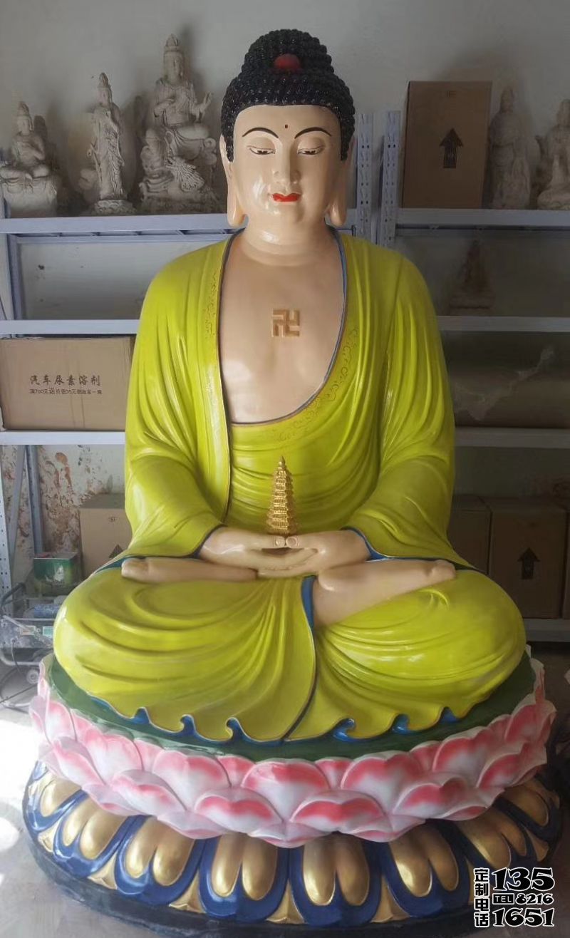 大型玻璃鋼彩繪寺廟三寶佛雕塑 大型玻璃鋼彩繪寺廟三寶佛雕塑